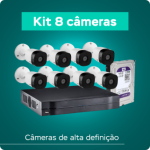 Kit 8 Câmeras